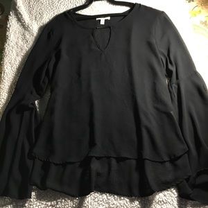 black casual blouse